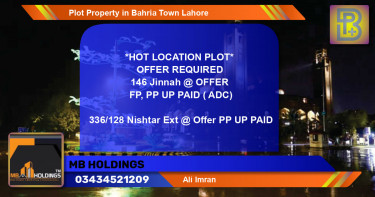 Residential Plot for Sale in Bahria Town, Lahore - (BP-63740)
