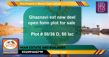 Residential Plot for Sale in Bahria Town, Lahore - (BP-63747)