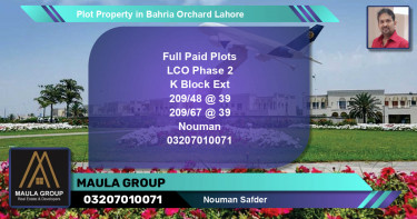 Residential Plot for Sale in Bahria Orchard, Lahore - (BP-63768)
