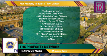 Residential Plot for Sale in Bahria Town, Lahore - (BP-63821)