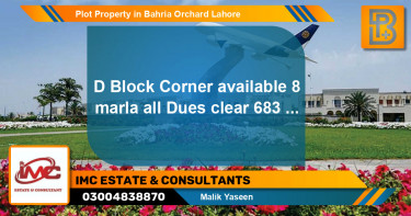 Residential Plot for Sale in Bahria Orchard, Lahore - (BP-63825)