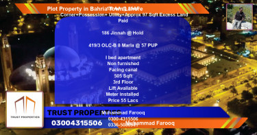 Residential Plot for Sale in Bahria Town, Lahore - (BP-63828)