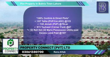 Residential Plot for Sale in Bahria Town, Lahore - (BP-63855)