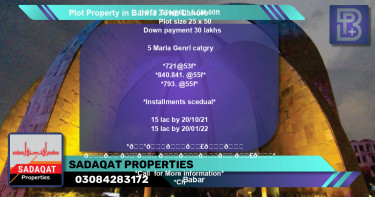 Residential Plot for Sale in Bahria Town, Lahore - (BP-63871)