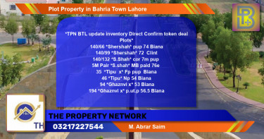 Residential Plot for Sale in Bahria Town, Lahore - (BP-63915)