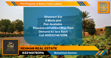 Residential Plot for Sale in Bahria Town, Lahore - (BP-63952)