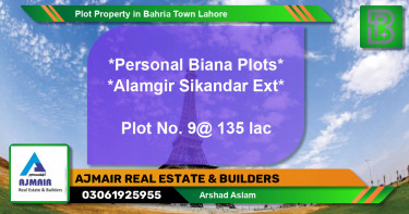 Residential Plot for Sale in Bahria Town, Lahore - (BP-63969)