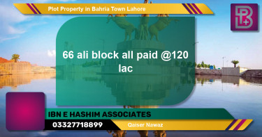 Residential Plot for Sale in Bahria Town, Lahore - (BP-63984)