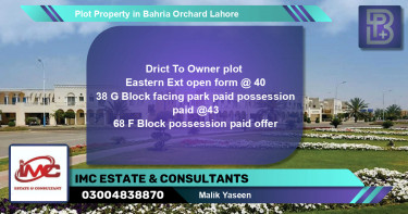 Residential Plot for Sale in Bahria Orchard, Lahore - (BP-63986)