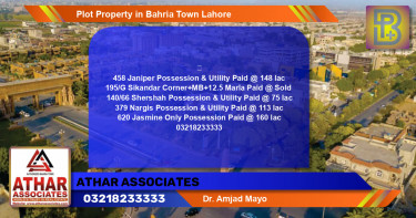 Residential Plot for Sale in Bahria Town, Lahore - (BP-64011)
