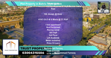 Residential Plot for Sale in Bahria Town, Lahore - (BP-64096)