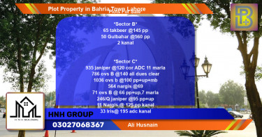 Residential Plot for Sale in Bahria Town, Lahore - (BP-64102)
