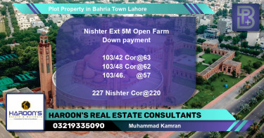 Residential Plot for Sale in Bahria Town, Lahore - (BP-64106)