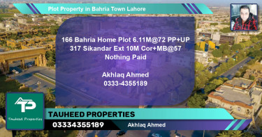 Residential Plot for Sale in Bahria Town, Lahore - (BP-64121)