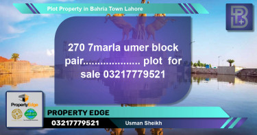 Residential Plot for Sale in Bahria Town, Lahore - (BP-64126)