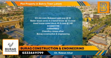 Residential Plot for Sale in Bahria Town, Lahore - (BP-64145)