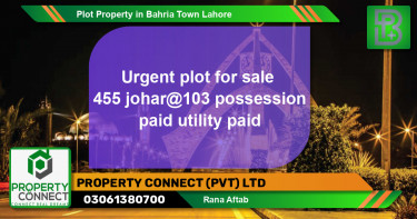 Residential Plot for Sale in Bahria Town, Lahore - (BP-64163)