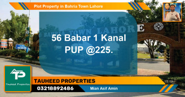 Residential Plot for Sale in Bahria Town, Lahore - (BP-64192)