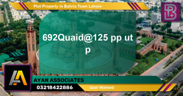 Residential Plot for Sale in Bahria Town, Lahore - (BP-64195)