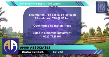 Residential Plot for Sale in Bahria Town, Lahore - (BP-64207)