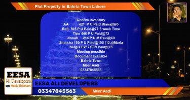 Residential Plot for Sale in Bahria Town, Lahore - (BP-64212)