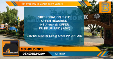 Residential Plot for Sale in Bahria Town, Lahore - (BP-64302)