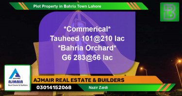 Residential Plot for Sale in Bahria Town, Lahore - (BP-64324)