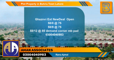 Residential Plot for Sale in Bahria Town, Lahore - (BP-64345)