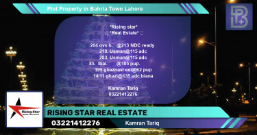 Residential Plot for Sale in Bahria Town, Lahore - (BP-64350)