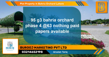 Residential Plot for Sale in Bahria Orchard, Lahore - (BP-64352)