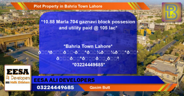 Residential Plot for Sale in Bahria Town, Lahore - (BP-64385)