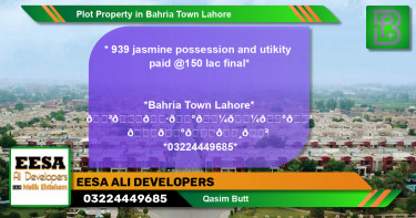 Residential Plot for Sale in Bahria Town, Lahore - (BP-64387)