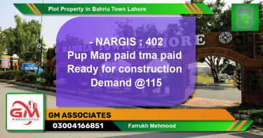 Residential Plot for Sale in Bahria Town, Lahore - (BP-64389)