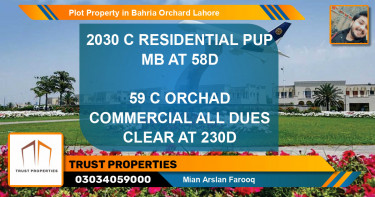 Commercial Plot for Sale in Bahria Orchard, Lahore - (BP-64400)