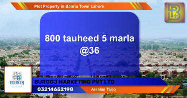 Residential Plot for Sale in Bahria Town, Lahore - (BP-64414)