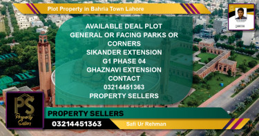 Residential Plot for Sale in Bahria Town, Lahore - (BP-64422)