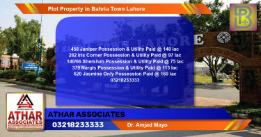 Residential Plot for Sale in Bahria Town, Lahore - (BP-64424)