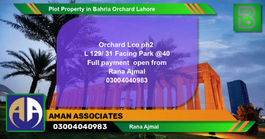 Residential Plot for Sale in Bahria Orchard, Lahore - (BP-64425)