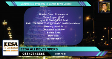 Commercial Property for Sale in Bahria Town, Lahore - (BP-64432)