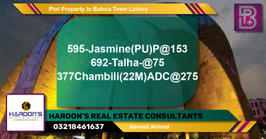 Residential Plot for Sale in Bahria Town, Lahore - (BP-64449)