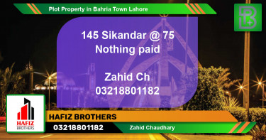 Residential Plot for Sale in Bahria Town, Lahore - (BP-64453)