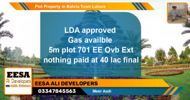 Residential Plot for Sale in Bahria Town, Lahore - (BP-64464)