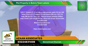 Residential Plot for Sale in Bahria Town, Lahore - (BP-64484)