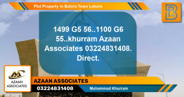 Residential Plot for Sale in Bahria Town, Lahore - (BP-64498)