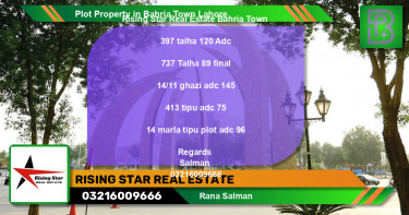 Residential Plot for Sale in Bahria Town, Lahore - (BP-64545)