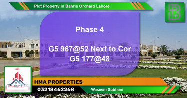 Residential Plot for Sale in Bahria Orchard, Lahore - (BP-64591)