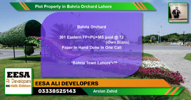 Residential Plot for Sale in Bahria Orchard, Lahore - (BP-64610)
