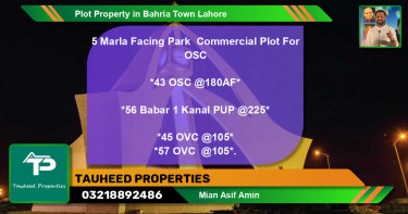 Commercial Plot for Sale in Bahria Town, Lahore - (BP-64634)