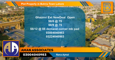Residential Plot for Sale in Bahria Town, Lahore - (BP-64639)