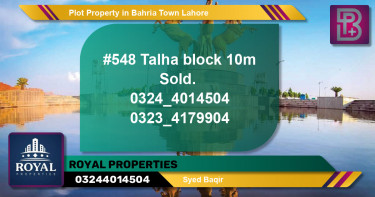 Residential Plot for Sale in Bahria Town, Lahore - (BP-64659)